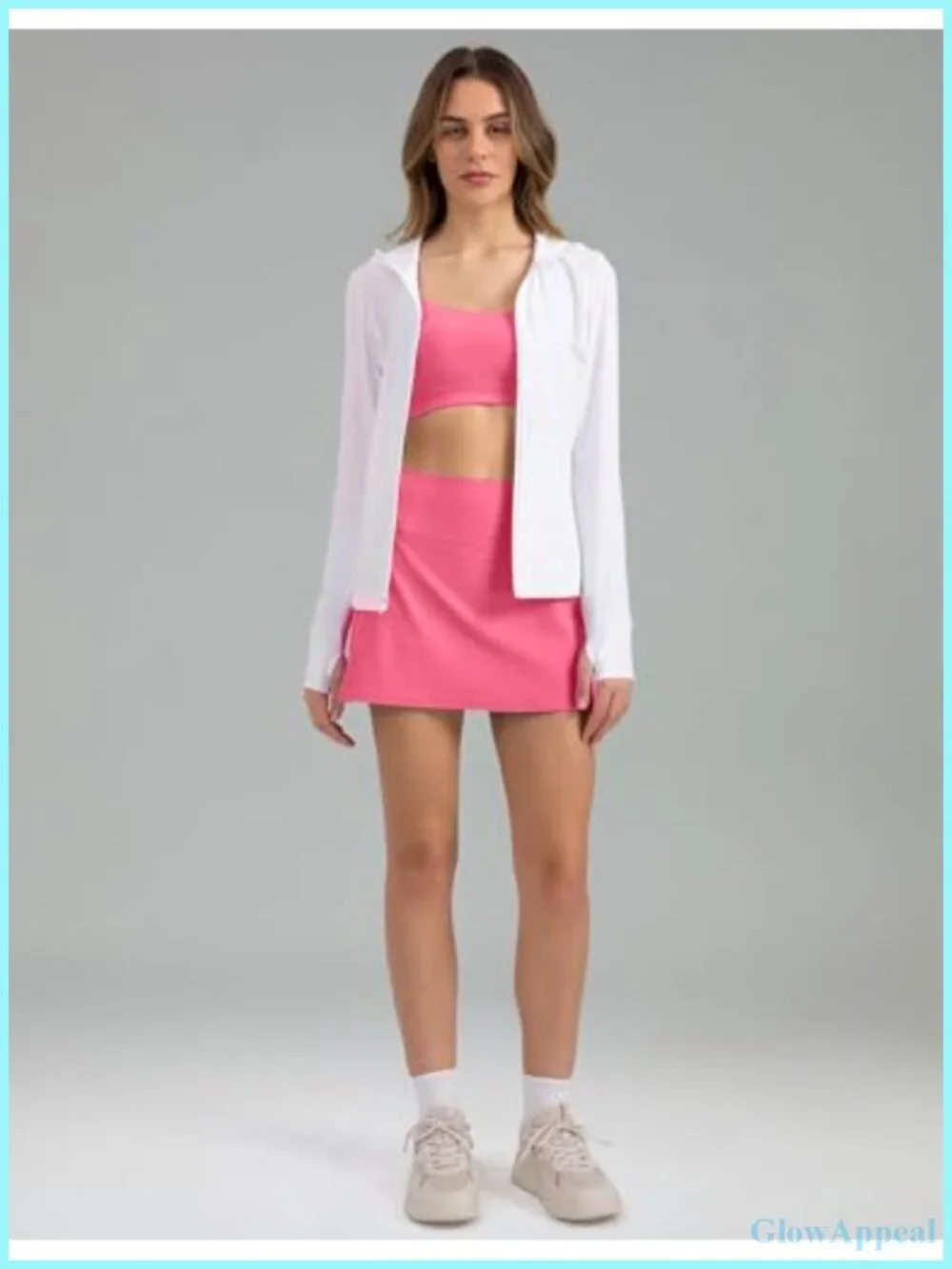 High Rise Athletic Golf Tennis Skort with Built-in Shorts and Pockets for Women
